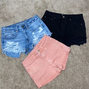 American Eagle and Free People shorts size 6
